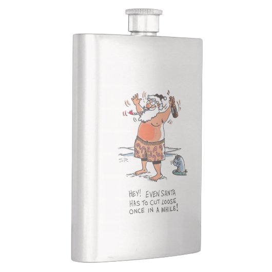 Betrunkener Messkolben aus Santa Edelstahl Flachmann (Rechts)