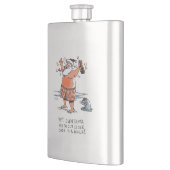 Betrunkener Messkolben aus Santa Edelstahl Flachmann (Links)