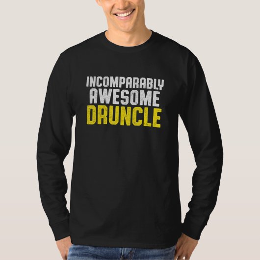 Betrunkener Onkel Drinking Druncle _48 T-Shirt (Vorderseite)