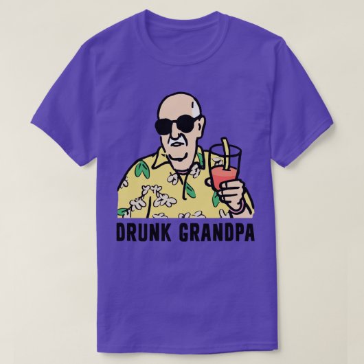 Betrunkener Opa T-Shirt (Design vorne)