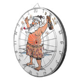 Betrunkener Santa Dartboard Dartscheibe (Vorderseite rechts)