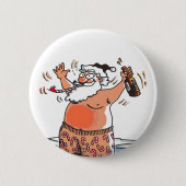 Betrunkener Santa-Knopf Button (Vorderseite)