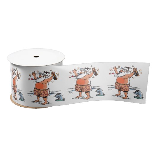 Betrunkener Siegel-Bandspool Satinband (Spule)