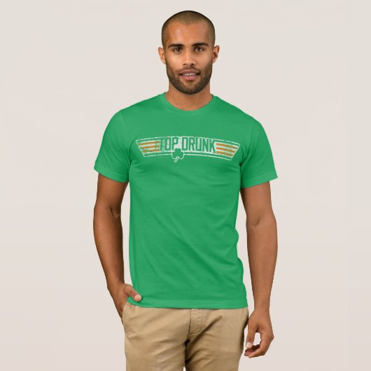 Betrunkener St. Patrick's Day T-Shirt (Vorne ganz)
