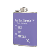 Betrunkener Test Funny Booze Whiskey Flachmann (Links)