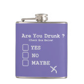 Betrunkener Test Funny Booze Whiskey Flachmann (Vorderseite)