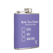 Betrunkener Test Funny Booze Whiskey Flachmann (Rechts)