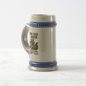 Betrunkener Waschbär Bierglas (Vorderseite Links)