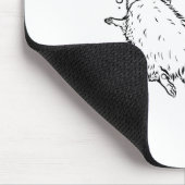 Betrunkener Waschbär Lustig Mousepad (Ecke)