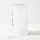 Betrunkener Waschbär Mattglas Bierglas (Mittel)