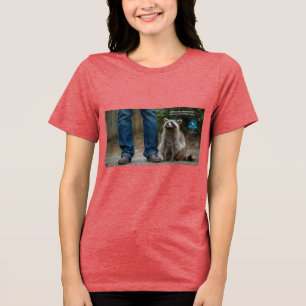 Betrunkener Waschbär Tri-Blend Shirt