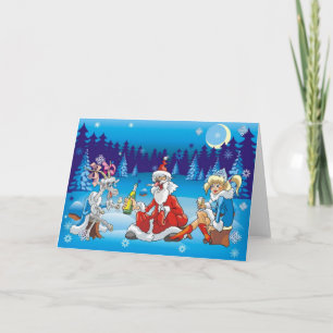 betrunkener Weihnachtsmann hässliches Weihnachten Einladung