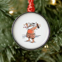 Betrunkener Weihnachtsmann Premium-Ornament