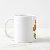 Betrunkener Wurm mit Sombrero-Party Kaffeetasse (Links)