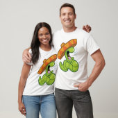 Betrunkener Wurm mit Sombrero-Party T-Shirt (Unisex)