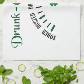 Betrunkener Zähler Geschirrtuch (Gefaltet)