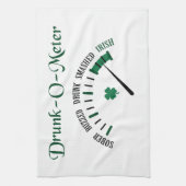 Betrunkener Zähler Geschirrtuch (Vertikal)