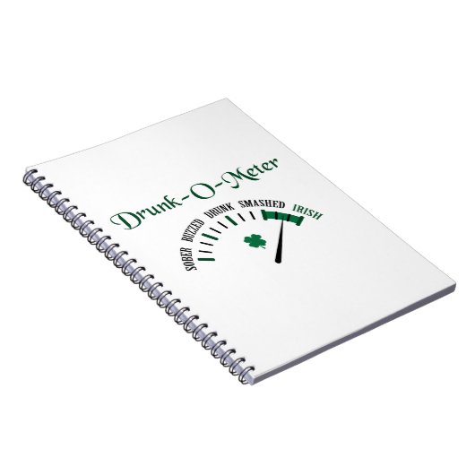 Betrunkener Zähler Notizblock (Rechte Seite)