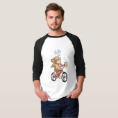 Betrunkenes Affe-Reitfahrrad T-Shirt (Vorne ganz)