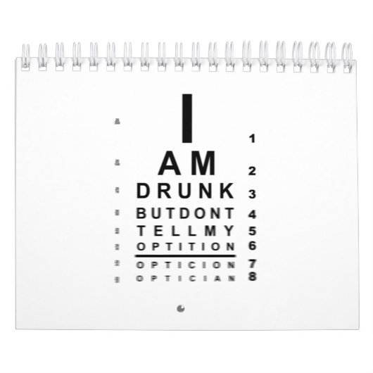 betrunkenes Augendiagramm Kalender (Titelbild)