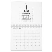 betrunkenes Augendiagramm Kalender (Jan 2027)