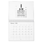 betrunkenes Augendiagramm Kalender (Feb 2026)