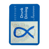 Betrunkenes Autobewusstsein Angel Custom Magnet (Vertikal)