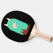Betrunkenes Emoji Lama Tischtennis Schläger (Seitenansicht)