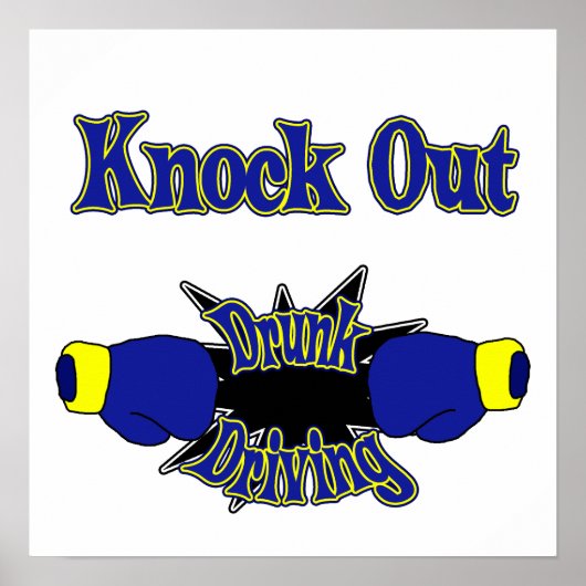 Betrunkenes Fahren Poster (Vorne)