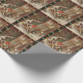 Betrunkenes Gnome Winter Wrapper Geschenkpapier (Ecke)
