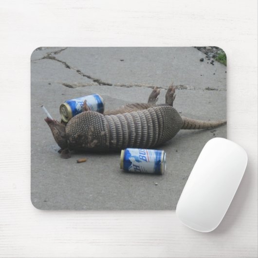 Betrunkenes Gürteltier Mousepad (Mit Mouse)