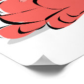 betrunkenes Känguru Poster (Ecke)