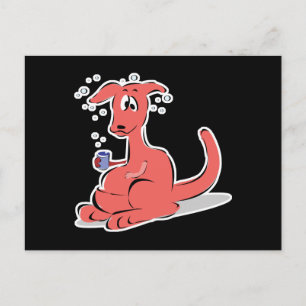 betrunkenes Känguru Postkarte