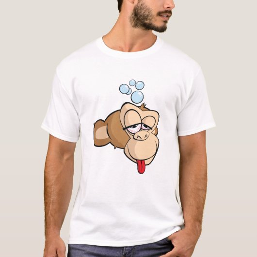 Betrunkenes Monkeyhead T-Shirt (Vorderseite)