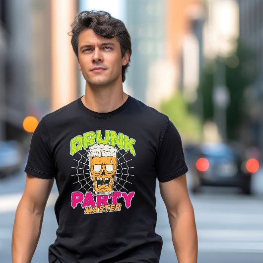 Betrunkenes Party Master Zombie T - Shirt
