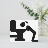 betrunkenes Party Postkarte (Stehend Vorderseite)