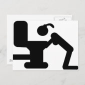 betrunkenes Party Postkarte (Vorne/Hinten)