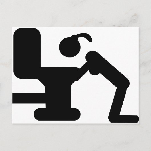 betrunkenes Party Postkarte (Vorderseite)