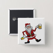 BETRUNKENES SANTA-ABZEICHEN UND/ODER -SCHALBE BUTTON (Vorne & Hinten)