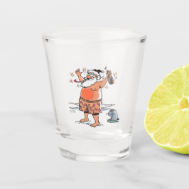 Betrunkenes Santa Clear-Shotglas Schnapsglas