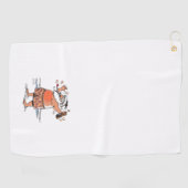 Betrunkenes Santa Golf Handtuch (Horizontal)