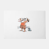 Betrunkenes Santa Siegel Fußmatte (Vorderseite)