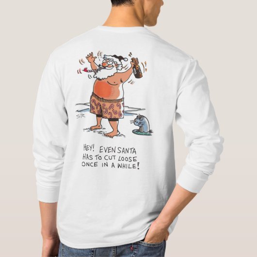 Betrunkenes Shirt mit langen Ärmeln (Rückseite)