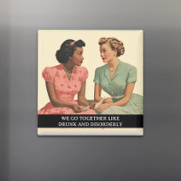 Betrunkenes und ungeordnetes lustiges Retro 50er S