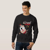 Betrunkenes Weihnachts-Sweatshirt Sweatshirt (Vorne ganz)