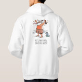 Betrunkenes Weihnachtsschmuck Hoodie (Rückseite)