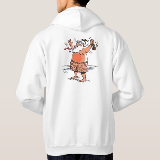 Betrunkenes Weihnachtsschmuck Hoodie (Rückseite)