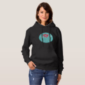 Betrunkenes Weinglas Hoodie (Vorne ganz)