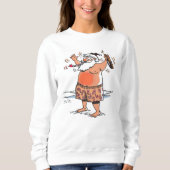 Betrunkenes weißes Sweatshirt von Santa women (Vorderseite)