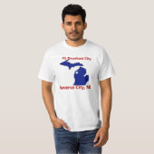 Betrunkenste Stadt Michiganim T-Shirt (Vorne ganz)
